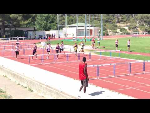 100m haies inter régionaux minimes 2016