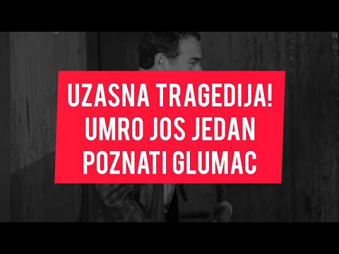 PREMINUO SLAVNI GLUMAC! Velika TUGA - izdahnuo je u svom domu