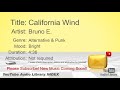 New Free Music 2018 California Wind Bruno E Alternative Punk Bright YouTube Audio Library BGM