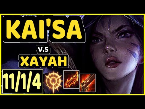RULER (KAI'SA) vs XAYAH - 11/1/4 KDA BOTTOM ADC CHALLENGER GAMEPLAY - KR