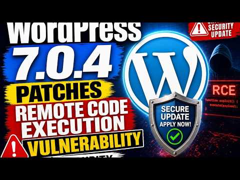 WordPress 7.0.4 Patches Remote Code Execution Vulnerability
