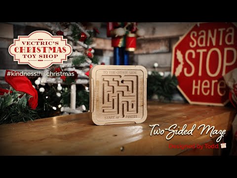 Two-Sided Maze with Todd | Vectric's Christmas Toy Shop | Day 5 | Vectric FREE CNC Projects