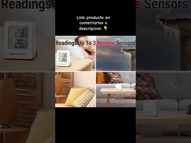 Vídeo relacionado con National Geographic Estación meteorológica radiocontrolada con sensor exterior en diseño transparente, con pantalla para temperatura y humedad y visualización de tendencias meteorológicas