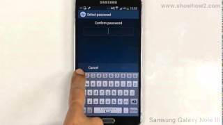 Samsung Galaxy Note 3 - How To Lock Screen With Password