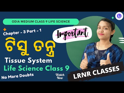 Tissue Tantra Class 9 Life Science Chapter 3 Part-1 | Tissue System ଟିସୁ ତନ୍ତ୍ର