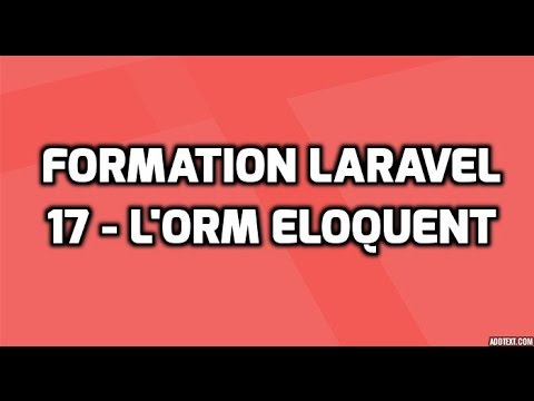 Formation Laravel 5 17 Eloquent