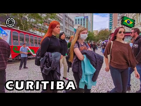 🇧🇷 Curitiba, Paraná, Southern Brazil  -- Walking Travel Vlog  --【 4K UHD 】