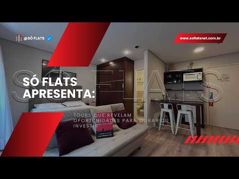 Berrini São Paulo | Tour Virtual Studio Mobiliado Próximo Nações Unidas 🏙️