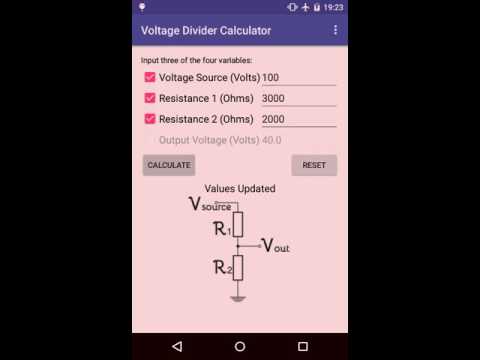 Easy Voltage Divider Calculate Video