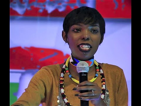 Adelle Onyango shows off hubby's Safari Rally car