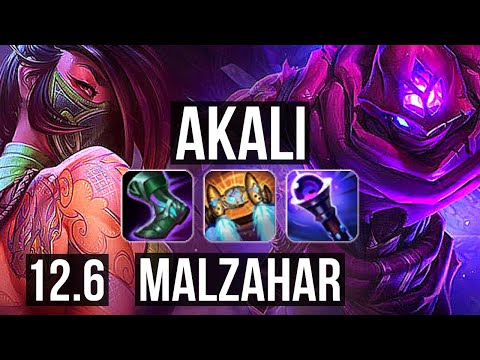 AKALI vs MALZAHAR (TOP) (DEFEAT) | 2.4M mastery, 7 solo kills, 400+ games | BR Master | 12.6