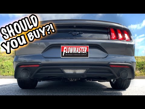 MUSTANG ECOBOOST FLOWMASTER OUTLAW EXHAUST FULL REVIEW! - 6 month update!
