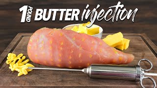 I injected my CHICKEN BREAST with 1lbs of BUTTER!