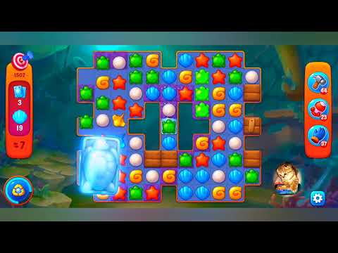 фишдом 2022, 1502 уровень - прохождение без бустеров # Fishdom, 1502  level - no Boosters.