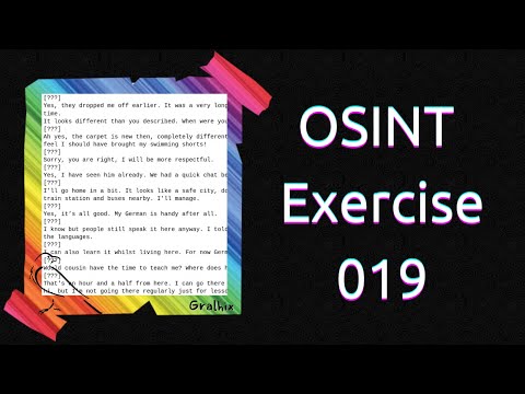 OSINT Exercise 019 | Solution and full walkthrough