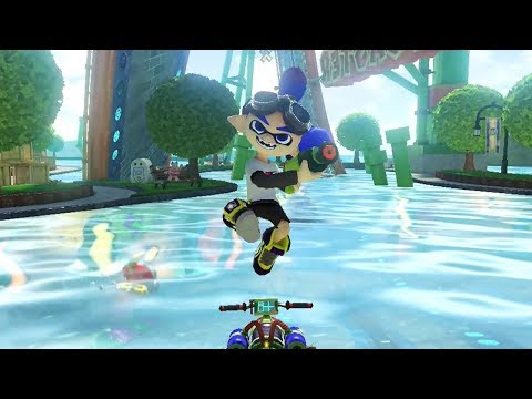 Mario Kart 8 Deluxe - Mushroom Cup Mirror Mode (Inkling Boy Gameplay - New Character)