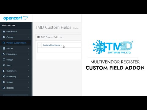 OpenCart Multi Vendor Register Custom Field Addon