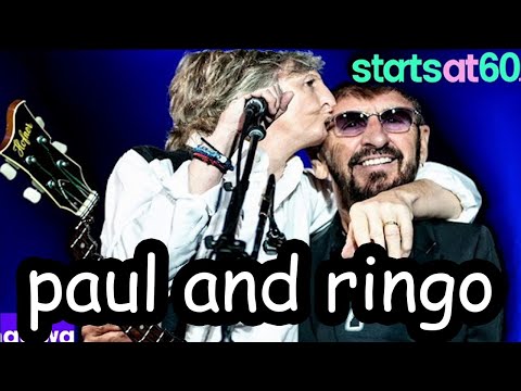 Paul McCartney and Ringo Starr being two grannies