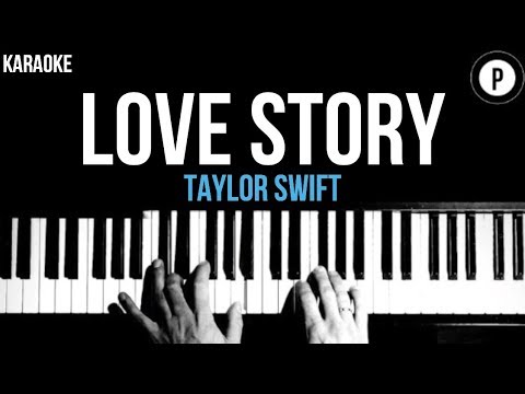 Taylor Swift - Love Story Karaoke SLOWER Acoustic Piano Instrumental Cover Lyrics