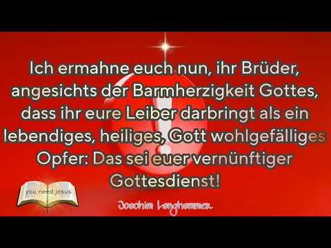 Wie erkennt man den Willen Gottes (innerhalb von 5 Min)? - Joachim Langhammer (70er/80er Jahre)