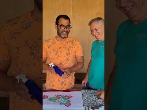 Aula exclusiva com Iran Silva e Luis Moreira: Pano de Copa com Rosas, Limão e Flores Brancas