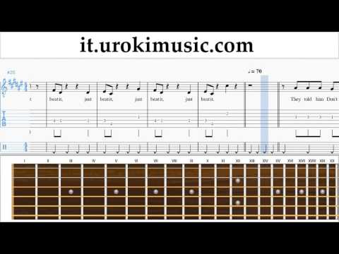 Lezioni di Chitarra Michael Jackson - Beat It Tutorial Spartito Parte#2 um-i276