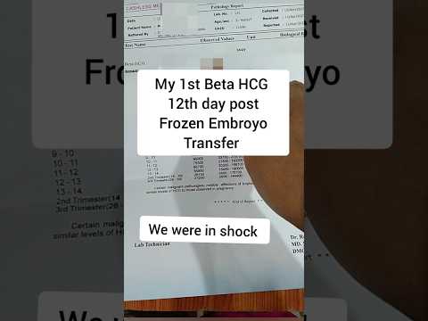 #ivf pregnancy test |#betahcg |  Embryo Transfer India|#twins  #pregnancytests #betahcg