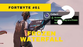 Fortnite Season 9 Fortbyte #61: Accessible By Using Sunbird Spray On a Frozen Waterfall