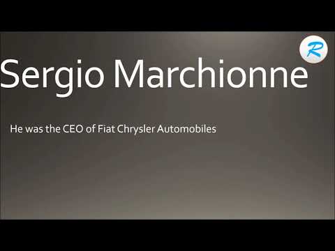 How to pronounce Sergio Marchionne