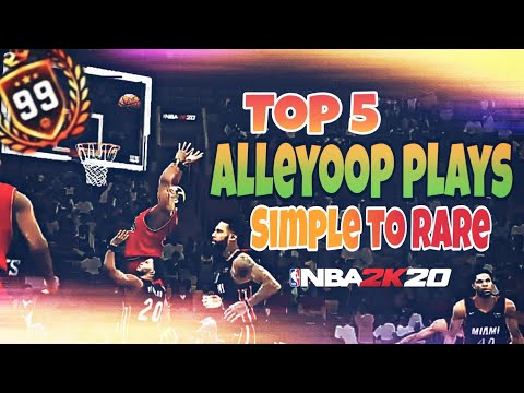 NBA2K20 MOBILE - Top 5 Lobs  Alleyoops Simple to Rare PLAYS