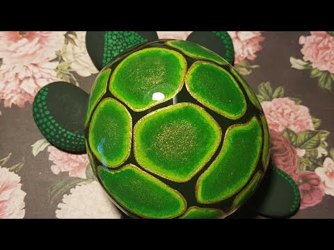 Rachel's rocks painted turtle!