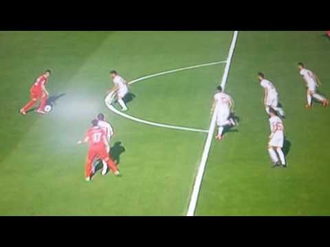 SERBIA VS MAZEDONIA 2-2 GOAL MIJAT GACINOVIC U21 EM 2017 20.6.2017