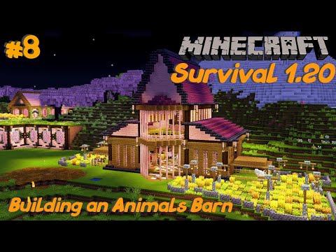 Saladin Minecraft - I Build a Barn with Automatic Farms in Minecraft Survival Let's Play Ep 8