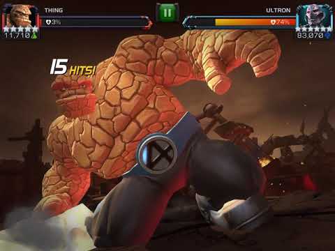 3% Thing vs Ultron boss solo : Variant 1 ( Marvel contest of champions)