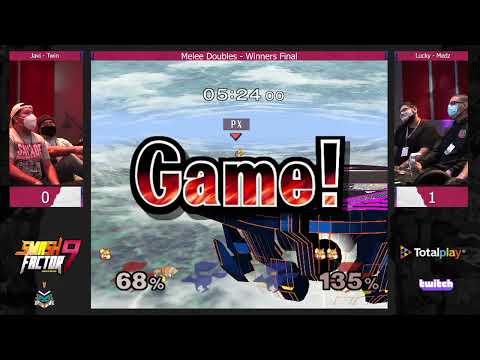 Medz/Lucky vs Javi/Twin - Smash Factor 9 Melee Doubles