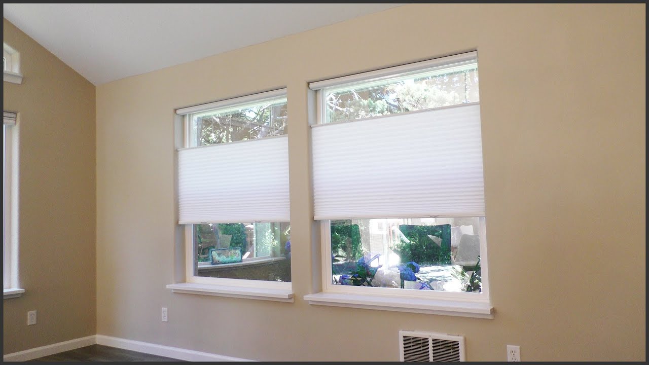 Watch video Installing Cordless Top-Down / Bottom-Up Cellular Blinds Now Installing Cordless Top-Down / Bottom-Up Cellular Blinds