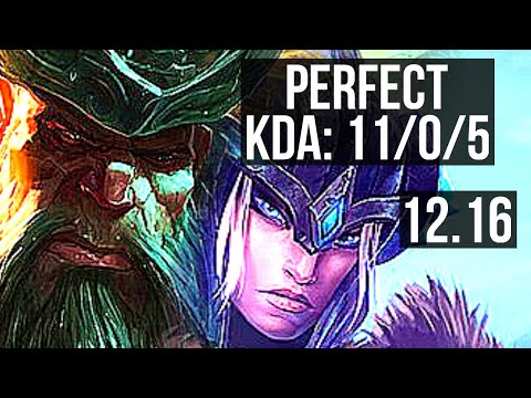 GANGPLANK vs SEJUANI (TOP) | 11/0/5, Legendary, 1.2M mastery | KR Master | 12.16