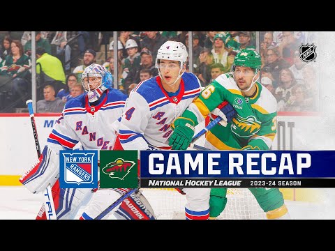 Rangers @ Wild 11/4 | NHL Highlights 2023
