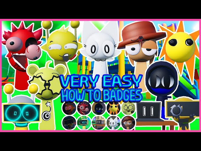 Roblox [MEGA UPDATE] How to get ALL 10 NEW BADGES in 3D Sprunki RP And ...