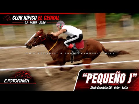 1°PEQUEÑO J  2°LA YUTA Club Hípico El Cedral Oran-Salta Domingo 3 de Mayo 2026