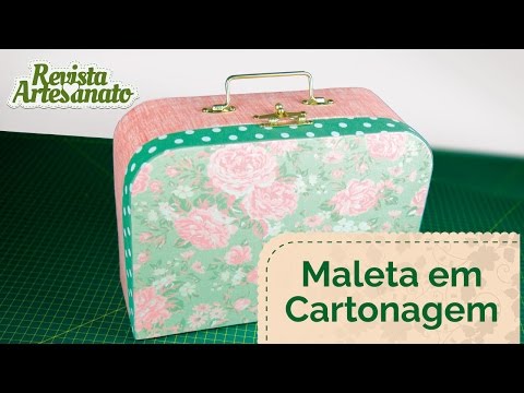 Como Fazer Maleta em Cartonagem