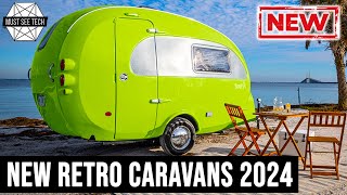 New Camping Trailers with Retro Designs and Great Functionality Arriving in 2024