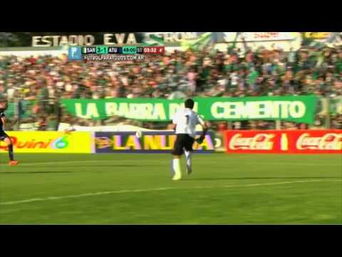 Gol de Rodríguez.Sarmiento 3 Atlético 2.Fecha 18.Torneo Primera B Nacional 2014.Fútbol Para Todos