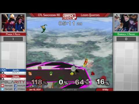CFL Smackdown 110 Melee - Panda + Kuya vs Barraca + Krudo - Doubles Losers Quarters
