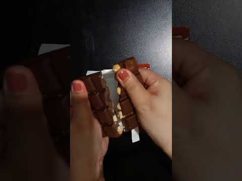 Opening Ritter Sport Milk Chocolate With Whole Hazelnuts ASMR 😋