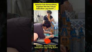 Download lagu Hito and Felicya Successfully Complete a Large and Complex Lego Castle #hitocaesar #felicyaangelista mp3