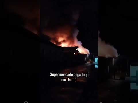 Supermercado pega fogo em Urutai Goiás