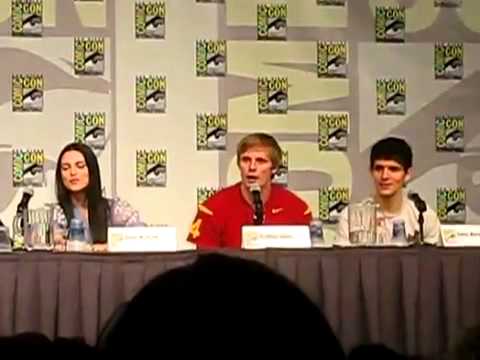 Merlin Comic Con 2011 Cast talking about the onset pranks