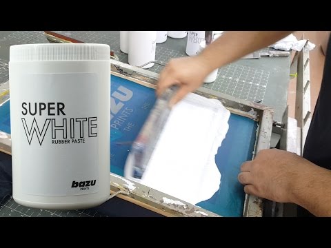 How to use bazu prints - superwhite rubber paste
