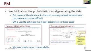 Lecture #10b: Un/Semi-Supervised Learning: EM and K-Mean on 12/07/2020 Mon